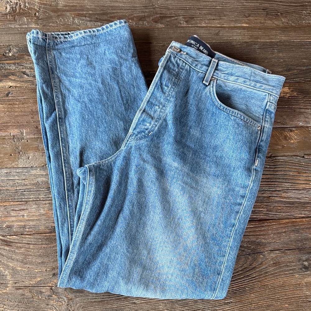 Veronica Beard Daniela straight leg relaxed‎ fit light was La jeans EUC size 30
